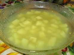 Оригиналната ангелска супа съдържа само подправени картофи